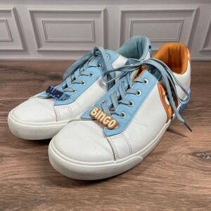 Ground Up Bluey Bingo Sneakers White Blue Orange Character Shoes Mens Size 12